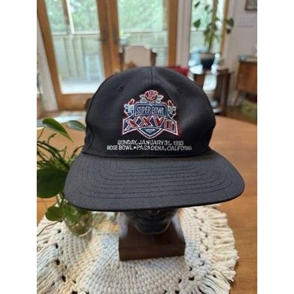Jim Ritcher Signed NFL Superbowl XXVII 27 - 1993 California Rose Bowl Black Hat